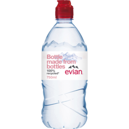 Evian Spring Water Squeeze Cap 750ml