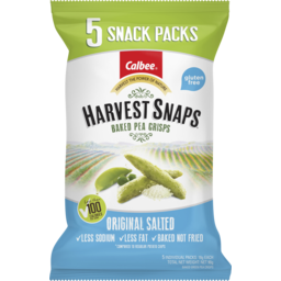 Harvest Snaps Original Salted Pea Crisps 5X18G