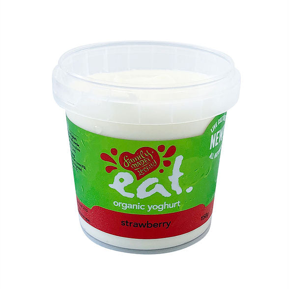 550g Eat Organic Yoghurt Strawberry