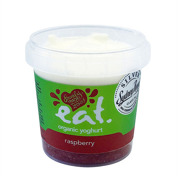550g Eat Organic Yoghurt Raspberry