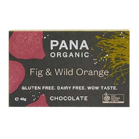 Pana Organic Fig and Wild Orange Chocolate 45g