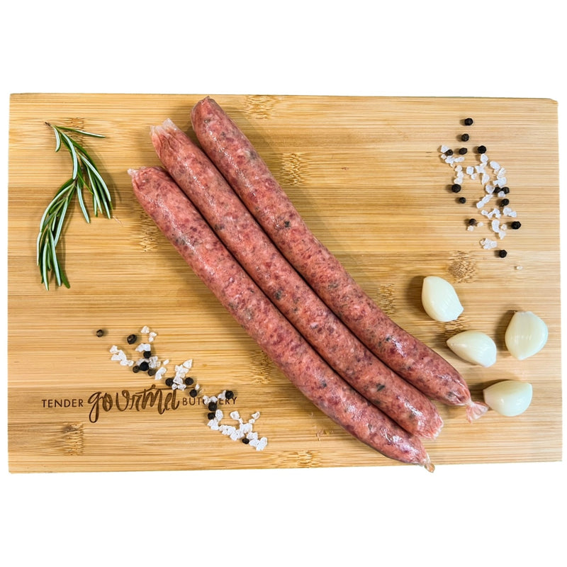 6 x Lamb, Mint and Rosemary Sausages (approx. 480g -530g)