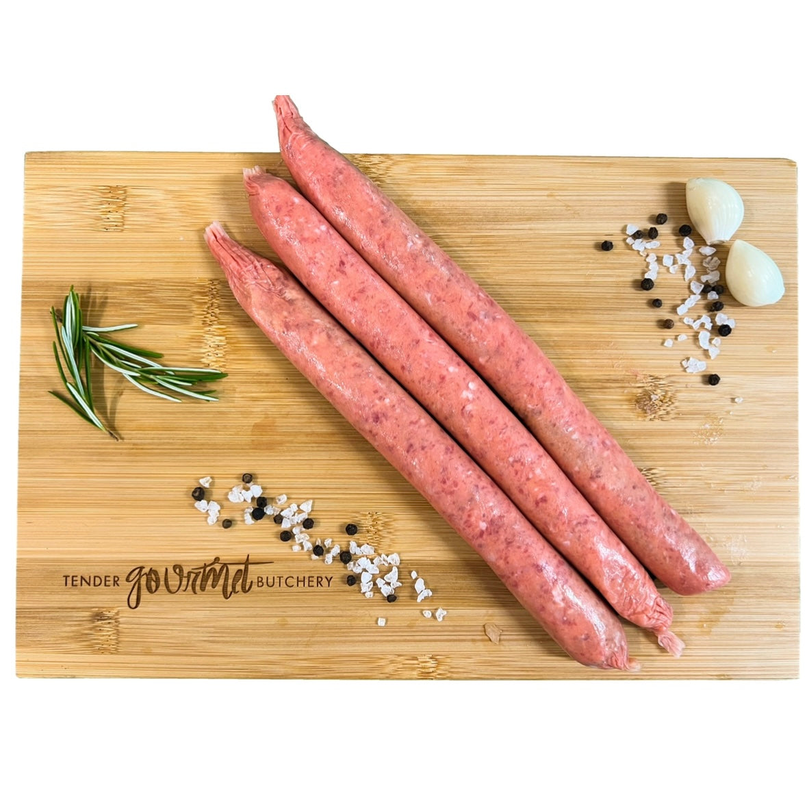 6 x Thin Beef Breakfast Sausages (approx. 480g -530g)