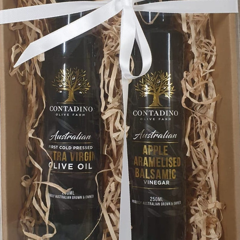 Gift Pack - 250ml Extra Virgin Olive Oil and Apple Caramelised Balsamic