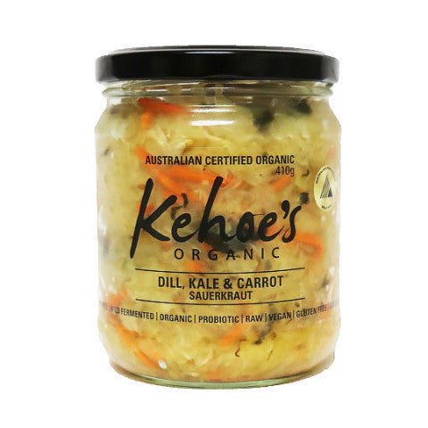 Kehoeís Kitchen Dill, Kale and Carrot Sauerkraut