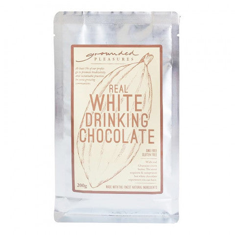 Grounded Pleasures Drinking Chocolate Real White 200g