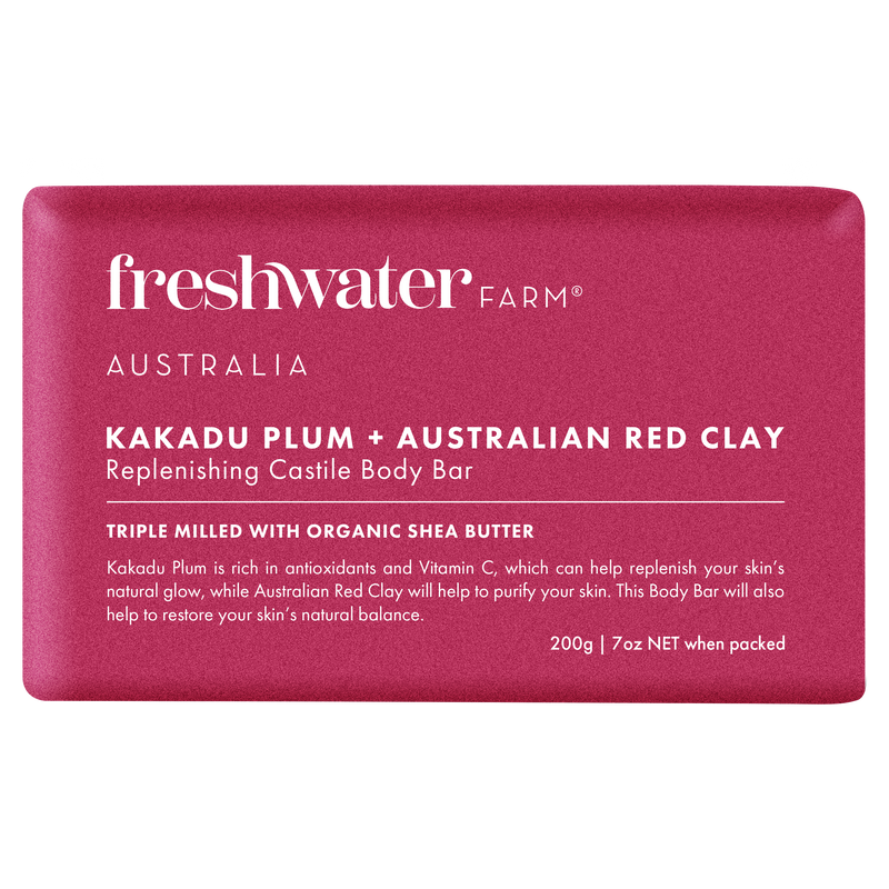 Kakadu Plum + Australian Red Clay Replenishing Body Bar 200g