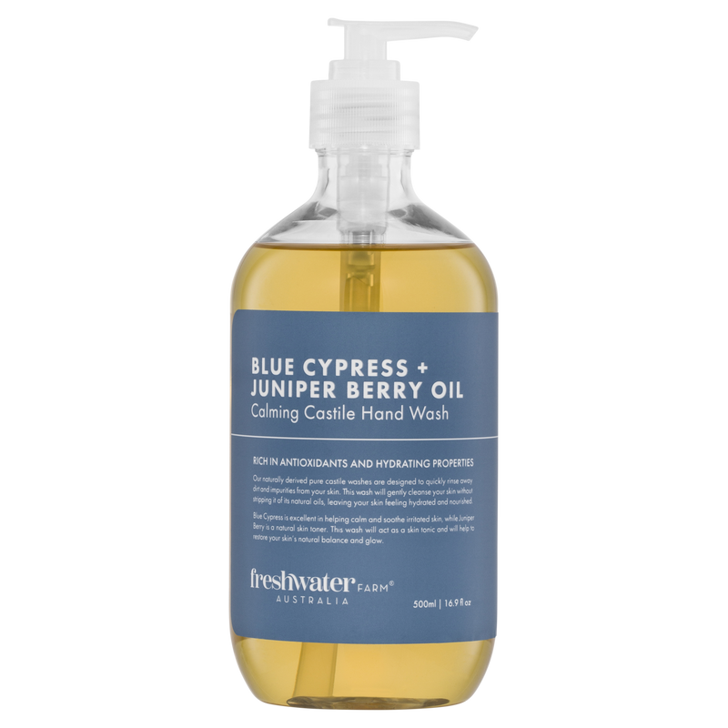 Blue Cypress + Juniper Berry Oil Calming Castile Hand Wash 500ml