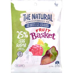 The Natural Confectionary Co. Fruit Basket Reduced Sugar 220G