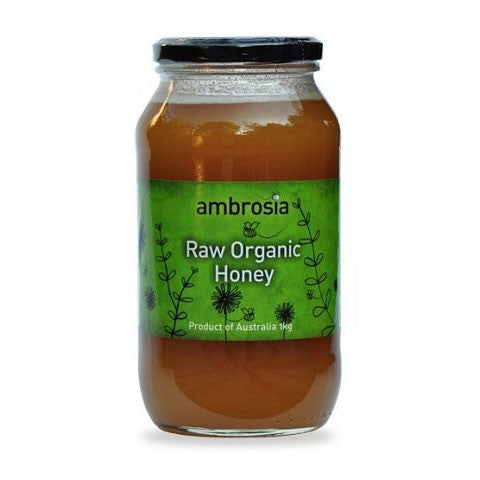 Ambrosia Apiaries Organic Honey Raw 1kg