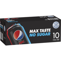 Pepsi Max Cans 10X375ml