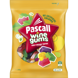 Pascall Wine Gums 260G