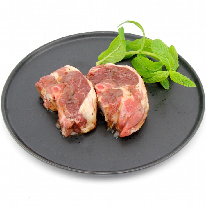 Lamb Chump Chops in Honey, Mint and Rosemary x 2 (approx. 380g - 420g)