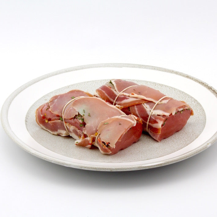 Pork Fillet Pancetta and Sage Parcels - Each (approx. 200g - 230g)