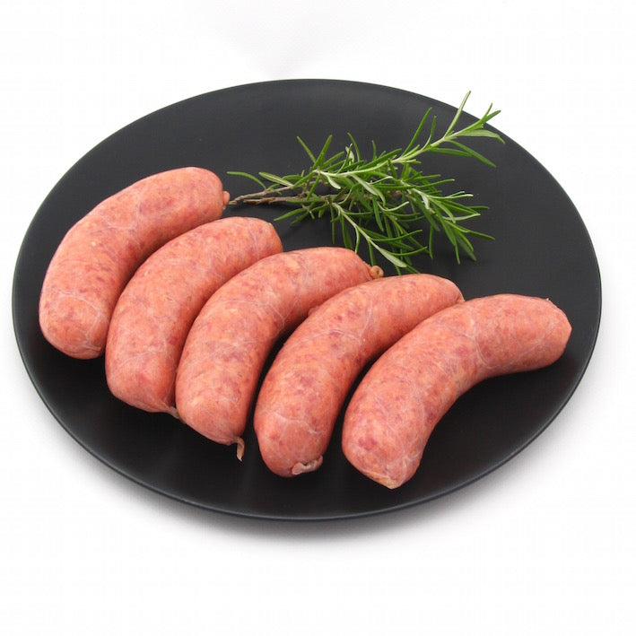 Thick Beef Sausages x 5 (approx. 450 g -500g)