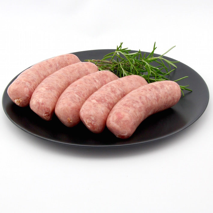 Thick Pork Sausages x 5 (approx. 450g -500g)