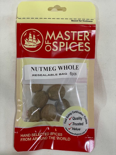 Master of Spices - Nutmeg Whole 6pcs