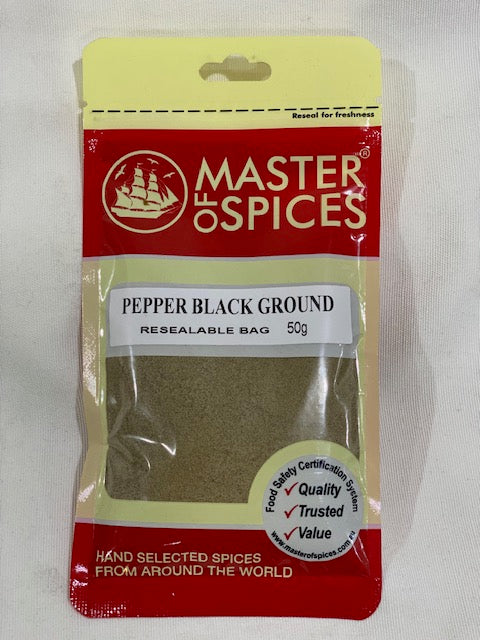 Master of Spices - Pepper Black Ground 50g