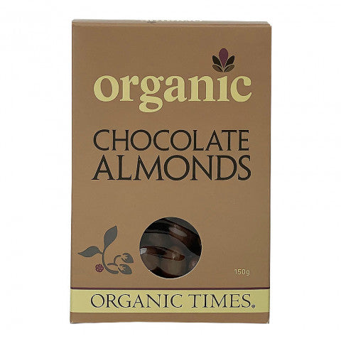 Organic Times Milk Chocolate Coated Almonds 150g