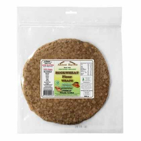 Ancient Harvest Organic Buckwheat Fodmap Wraps 200g