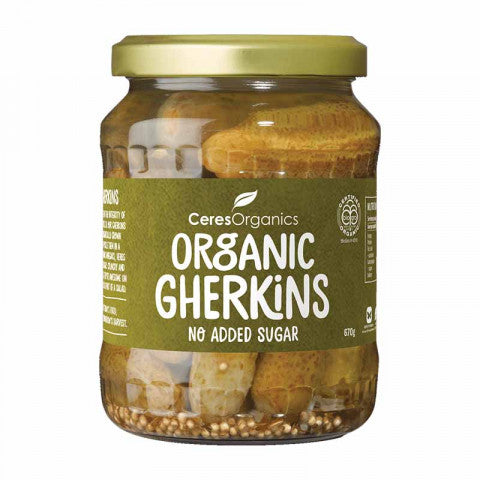 Ceres Organics Organic Gherkins Whole 670g