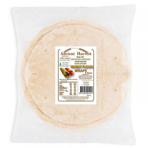 Ancient Harvest Organic Sourdough Wheat Wraps 220g