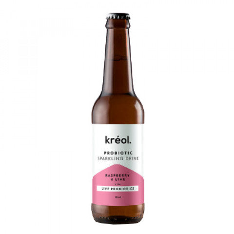 Kreol Sparkling Probiotic Drink - Raspberry and Lime