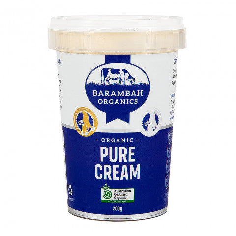 Barambah Organics Pure Cream 200ml