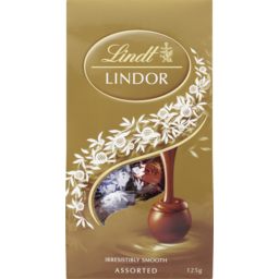 Lindt Lindor Assorted Chocolate Balls Share Bag 125G