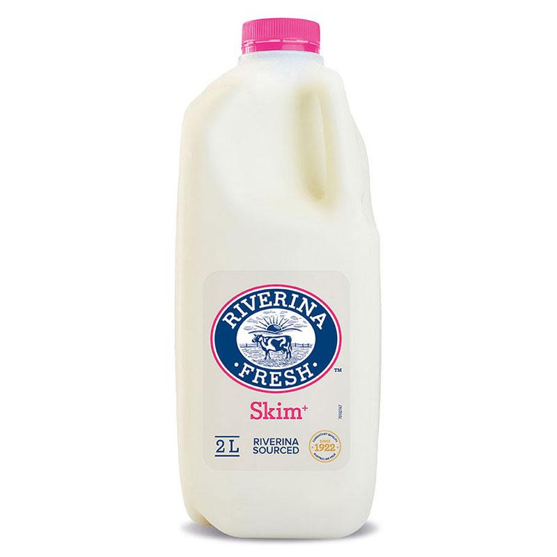 Riverina Fresh 2lt bottle of Skim Milk