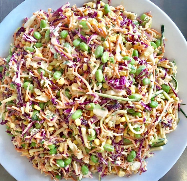 Salad Rainbow Creamy Slaw