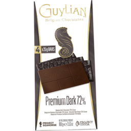 Guylian Belgian Premium Dark 72% Chocolate Block 100G