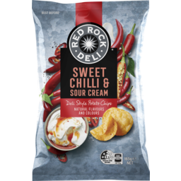 Red Rock Deli Sweet Chilli & Sour Cream Potato Chips 165G