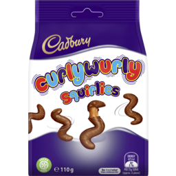 Cadbury Chocolate Curly Wurly Squirlies Bag 110G