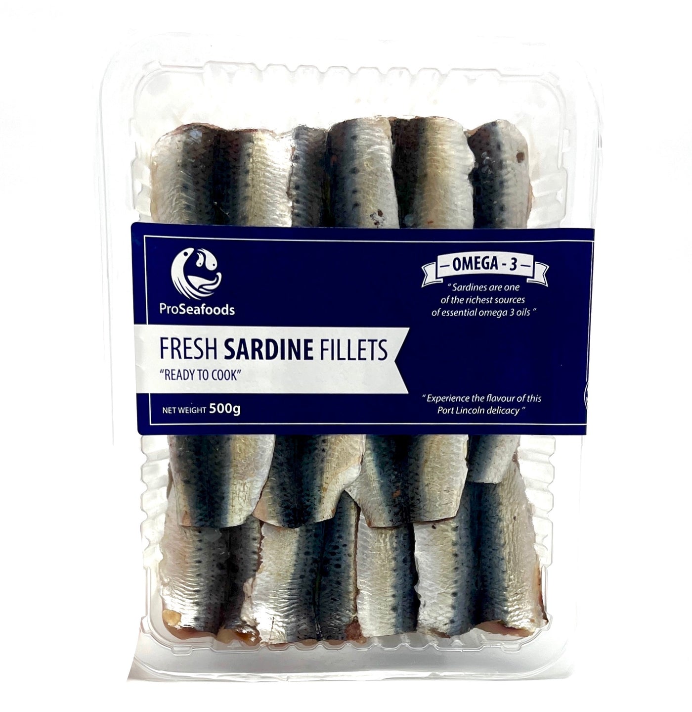 Fresh Port Lincoln Sardine Fillets 500g