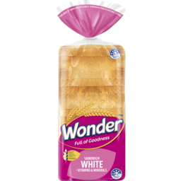 Wonder Sandwich White Bread With Vitamins & Minerals 700G