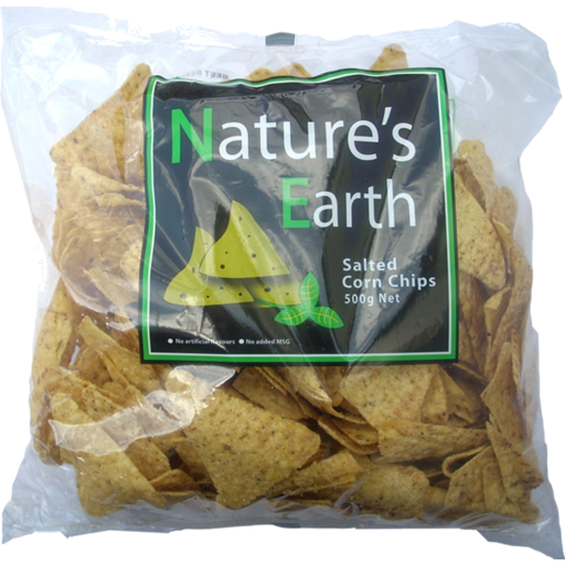 Nature's Earth Salted Corn Chips 500G