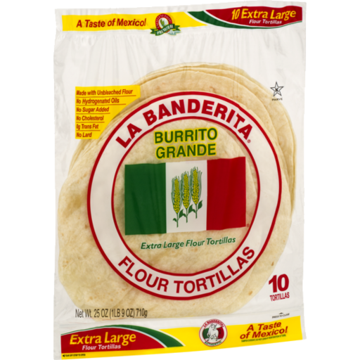 La Banderita Burrito Grande Flour Tortillas 710G