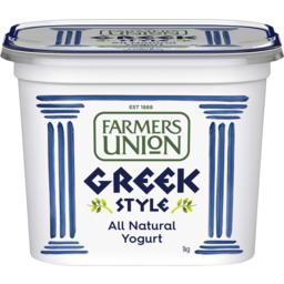 Farmers Union Greek Style Natural Yoghurt 1Kg