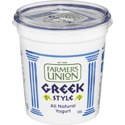 Farmers Union Greek Style Natural Yoghurt 500G