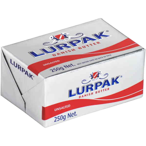 Lurpak Unsalted Butter Block 250G