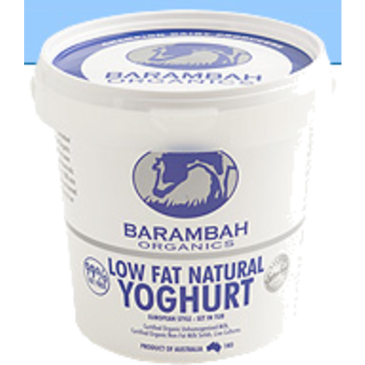 Barambah Organics Low Fat Yoghurt 500G