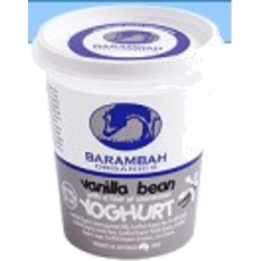 Barambah Organics Vanilla Bean Yoghurt 500G