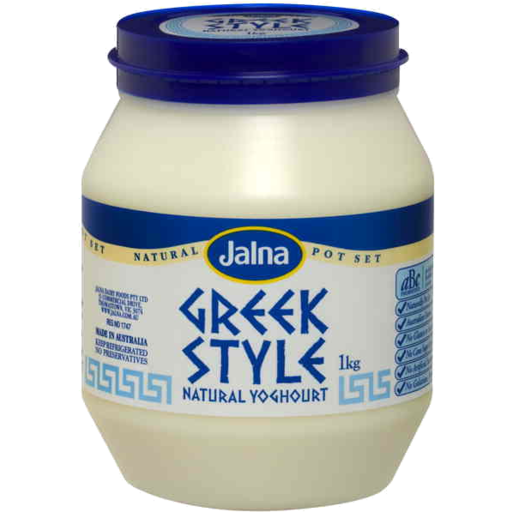 Jalna Greek Natural Yoghurt 1Kg