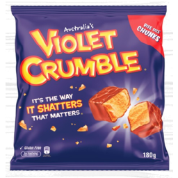 Violet Crumble Chocolate Block 180G