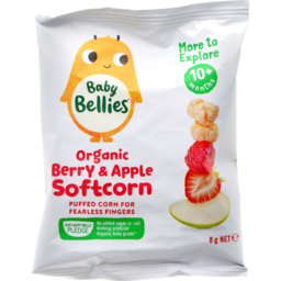 Baby Bellies Organic Berry & Apple Softcorn 8G