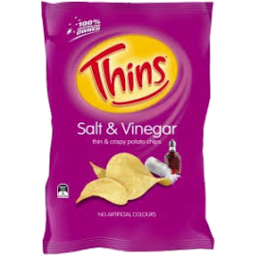 Thins Salt & Vinegar Potato Chips 175G