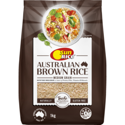 Sunrice Australian Brown Medium Grain Rice 1Kg